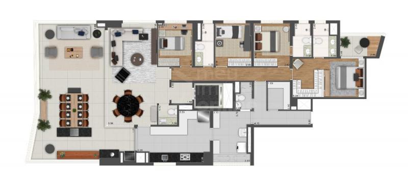 Apartamento, 4 quartos, 218 m² - Foto 24