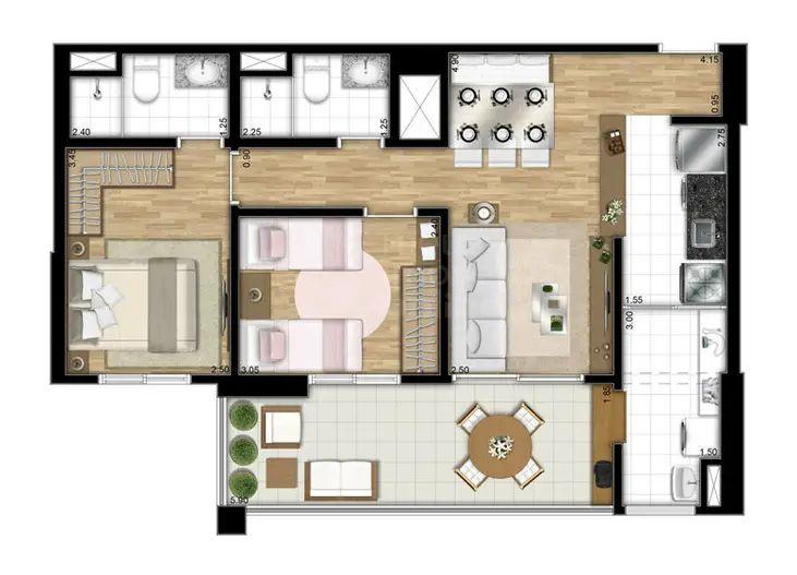 Apartamento, 2 quartos, 68 m² - Foto 25