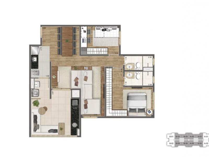 Apartamento, 2 quartos, 83 m² - Foto 97