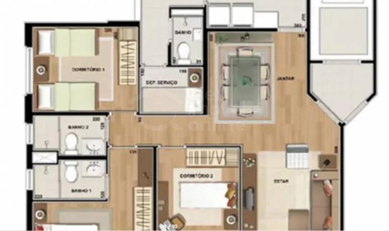 Apartamento, 3 quartos, 95 m² - Foto 2