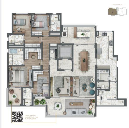 Apartamento, 4 quartos, 230 m² - Foto 2