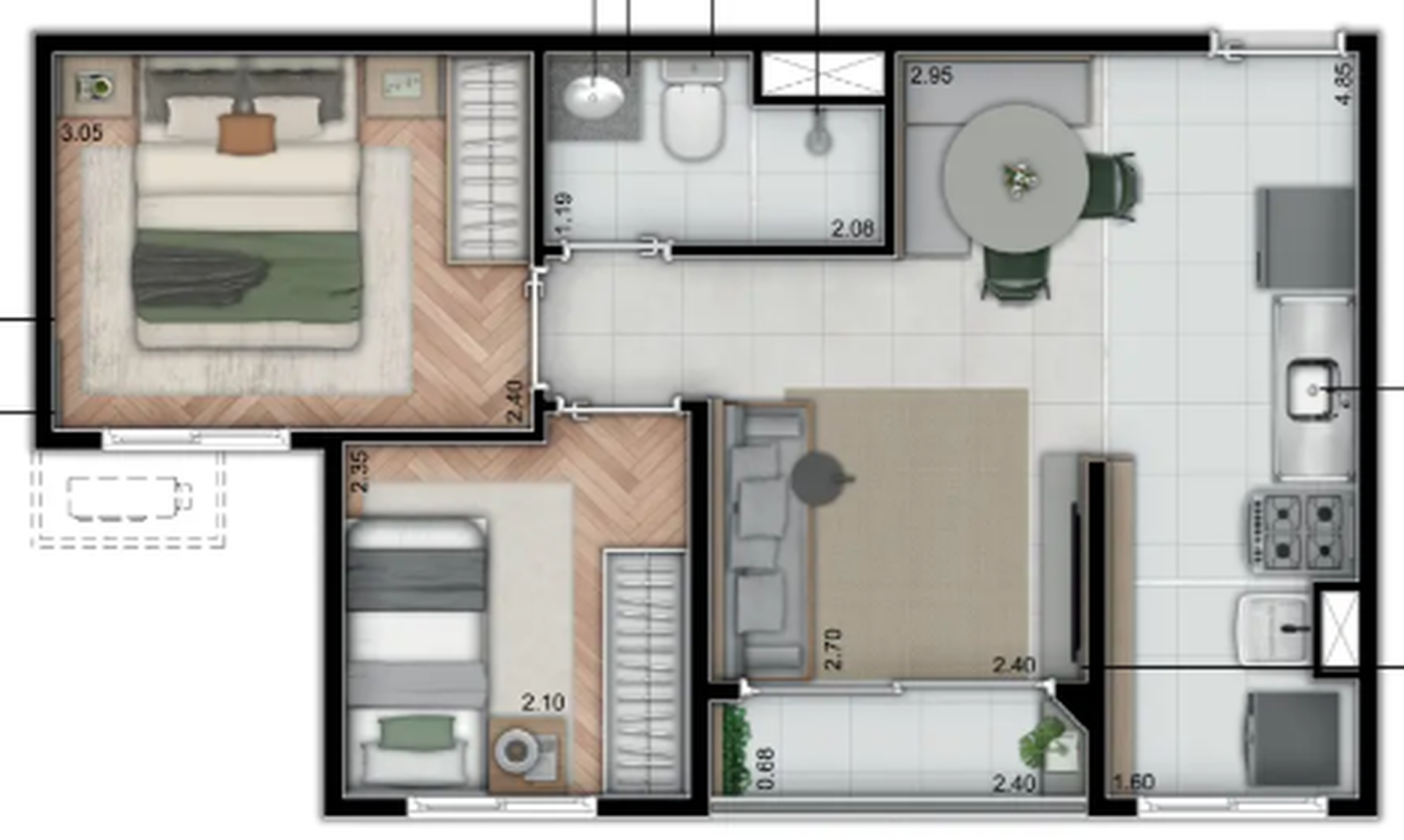 Planta -  - Meu Imóvel Online