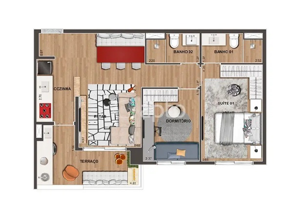 Planta -  - Meu Imóvel Online